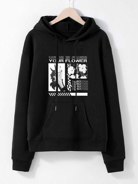 letter & floral print kangaroo pocket drop shoulder drawstring thermal hoodie f08s#, White;black
letter & floral print kangaroo pocket drop shoulder drawstring thermal hoodie f08s#, White;black