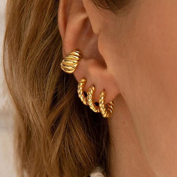 hoop & huggie 17mm gold vintage spiral tiny twisted earrings minimalist dainty chic hoops gifts brass for woman, Golden;silver
hoop & huggie 17mm gold vintage spiral tiny twisted earrings minimalist dainty chic hoops gifts brass for woman, Golden;silver