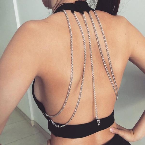women's tanks & camis fashion chain decor crop women solid sleeveless slim halter short backless bellyband vest tank, White
women's tanks & camis fashion chain decor crop women solid sleeveless slim halter short backless bellyband vest tank, White