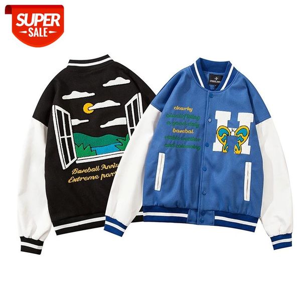 Spring Autumn Baseball Jacket Men Hip Hop Harajuku Embroidery Big Letter B H Streetwear Casual Cotton College Patchwork Jackets #dm9R, Black;brown
Spring Autumn Baseball Jacket Men Hip Hop Harajuku Embroidery Big Letter B H Streetwear Casual Cotton College Patchwork Jackets #dm9R, Black;brown