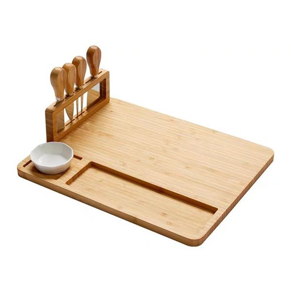 dishes & plates 1 set bamboo cheese board kit charcuterie platter serving tray for make cheeses cutting knives boards kitchen tools
dishes & plates 1 set bamboo cheese board kit charcuterie platter serving tray for make cheeses cutting knives boards kitchen tools