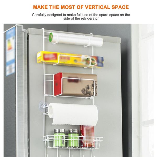 Kitchen Side Shelf Rack Sidewall Multipurpose Shelf Wall Hanging Storage Rack6-Layer Refrigerator Fridge Holder
Kitchen Side Shelf Rack Sidewall Multipurpose Shelf Wall Hanging Storage Rack6-Layer Refrigerator Fridge Holder