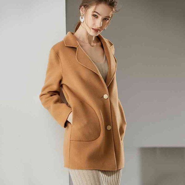 women's wool & blends double-sided wool coat medium length autumn winter women's woollen cashmere cloth fxy1, Black
women's wool & blends double-sided wool coat medium length autumn winter women's woollen cashmere cloth fxy1, Black