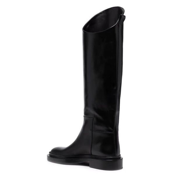 boots black leather chunky heels knee high round toe slip on long med solid botas flat shoes for women's
boots black leather chunky heels knee high round toe slip on long med solid botas flat shoes for women's