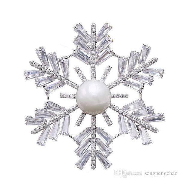 2019 high-grade korean female brooch snow copper inlaid zircon luxury pearl brooch temperament women fashion wild pin brooch, Gray
2019 high-grade korean female brooch snow copper inlaid zircon luxury pearl brooch temperament women fashion wild pin brooch, Gray