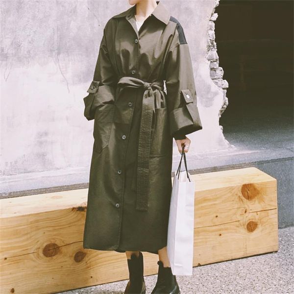 women's trench coats autumn fashion classic retro army green coat women windbreaker 2021 spring office lady femme, Tan;black
women's trench coats autumn fashion classic retro army green coat women windbreaker 2021 spring office lady femme, Tan;black