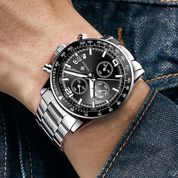 wristwatches sports watches men's luxury watch calendar chronograph stainless steel quartz clock waterproof luminous, Slivery;brown
wristwatches sports watches men's luxury watch calendar chronograph stainless steel quartz clock waterproof luminous, Slivery;brown