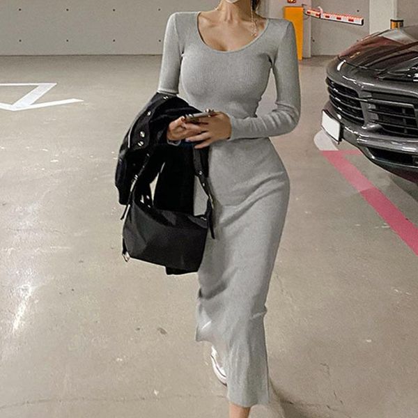 casual dresses square collar warm knitted winter woman sweater dress women 2021 bodycon grey autumn thick korean solid knitwear, Black;gray
casual dresses square collar warm knitted winter woman sweater dress women 2021 bodycon grey autumn thick korean solid knitwear, Black;gray