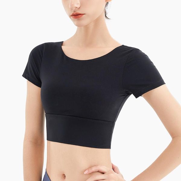 yoga outfit summer short sleeve women tight beauty back sports shirts stretch workout fitness gym crop outdoor sportswear
yoga outfit summer short sleeve women tight beauty back sports shirts stretch workout fitness gym crop outdoor sportswear