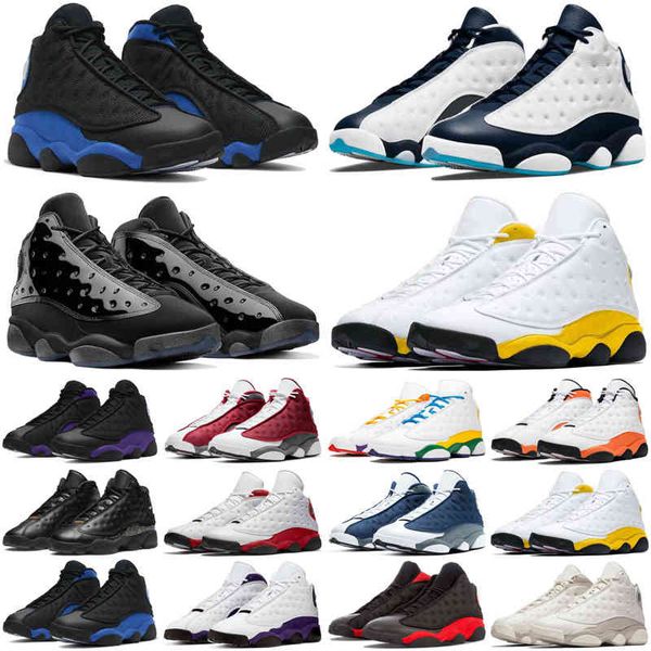 13 13s basketball shoes men jumpman obsidian red flint court purple del sol hyper royal mens trainers sports sneakers quality 
13 13s basketball shoes men jumpman obsidian red flint court purple del sol hyper royal mens trainers sports sneakers quality