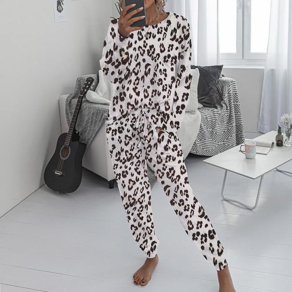 women pajamas set casual long sleeve and pants 2 piece set leopard print homewear female pyjamas sleepwear home suit pajamas, Black;red
women pajamas set casual long sleeve and pants 2 piece set leopard print homewear female pyjamas sleepwear home suit pajamas, Black;red