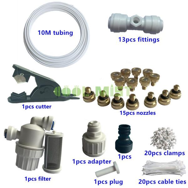 watering equipments h119 summer diy 10m kits including 15 pcs fog nozzles 0.1mm-0.8mm 13 tee fitting for outdoor misting cooling system
watering equipments h119 summer diy 10m kits including 15 pcs fog nozzles 0.1mm-0.8mm 13 tee fitting for outdoor misting cooling system