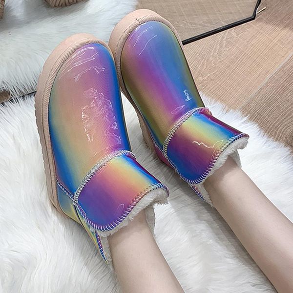 boots rimocy 2021 mix color platform women ankle warm short plush winter snow woman plus size flat slip on cotton shoes 41, Black
boots rimocy 2021 mix color platform women ankle warm short plush winter snow woman plus size flat slip on cotton shoes 41, Black