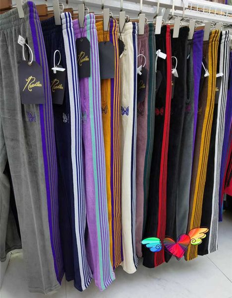 needles pants men women 1:1 butterfly embroidery awge needles track sweatpants rocky hip hop trousers, Black
needles pants men women 1:1 butterfly embroidery awge needles track sweatpants rocky hip hop trousers, Black