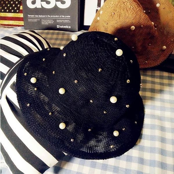 beanie/skull caps spring and summer of the tide seaside sun-proof straw hat folding cool 100 with pearl basin fisherman's women's, Blue;gray
beanie/skull caps spring and summer of the tide seaside sun-proof straw hat folding cool 100 with pearl basin fisherman's women's, Blue;gray