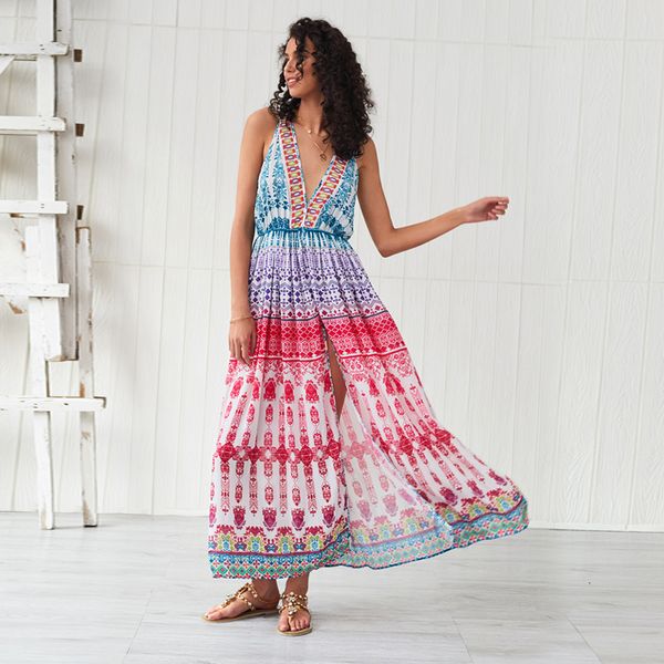 2021 new summer sleeveless bohemian for women maxi dresses deep v-neck long beach dress casual lady vestidos hqbz, Black;gray
2021 new summer sleeveless bohemian for women maxi dresses deep v-neck long beach dress casual lady vestidos hqbz, Black;gray