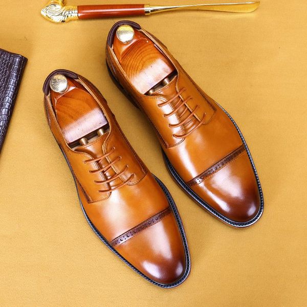 dress shoes leather pointed men's business british soft lining three connector formal large, Black
dress shoes leather pointed men's business british soft lining three connector formal large, Black
