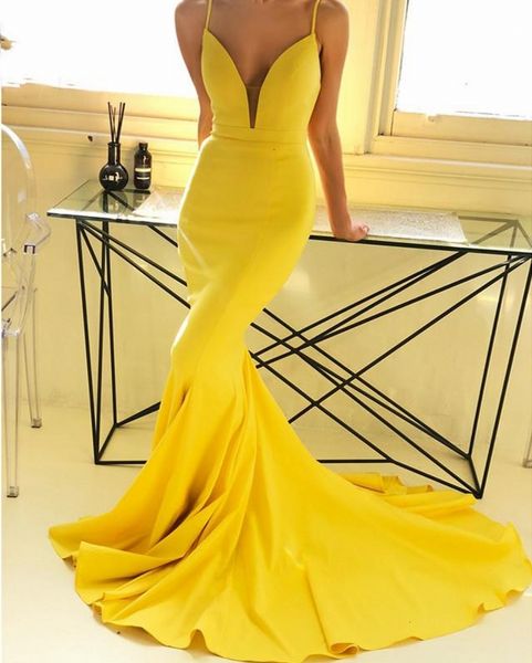 new 2021 sale plunge mermaid es long spaghetti straps v-neck satin vestido longo evening party formal cy94, Black;red
new 2021 sale plunge mermaid es long spaghetti straps v-neck satin vestido longo evening party formal cy94, Black;red
