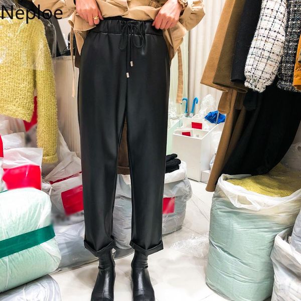 women's pants & capris neploe women spring pu leather 2021 lace up stretch high waist long trousers plus velet causal fake 57402, Black;white
women's pants & capris neploe women spring pu leather 2021 lace up stretch high waist long trousers plus velet causal fake 57402, Black;white