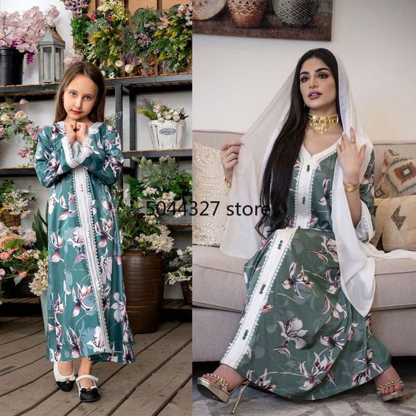 ethnic clothing mother and daughter dress floral print matching abaya muslim family outfits robe dubai middle east jalabiya party ramadan, Red
ethnic clothing mother and daughter dress floral print matching abaya muslim family outfits robe dubai middle east jalabiya party ramadan, Red