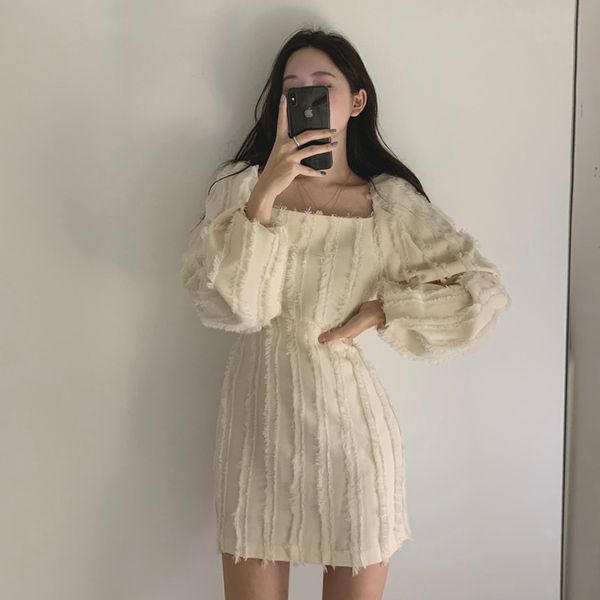 puff long sleeve fringe dress mini chiffon vestido corto black elegant dresses woman party night spring, Black;gray
puff long sleeve fringe dress mini chiffon vestido corto black elegant dresses woman party night spring, Black;gray