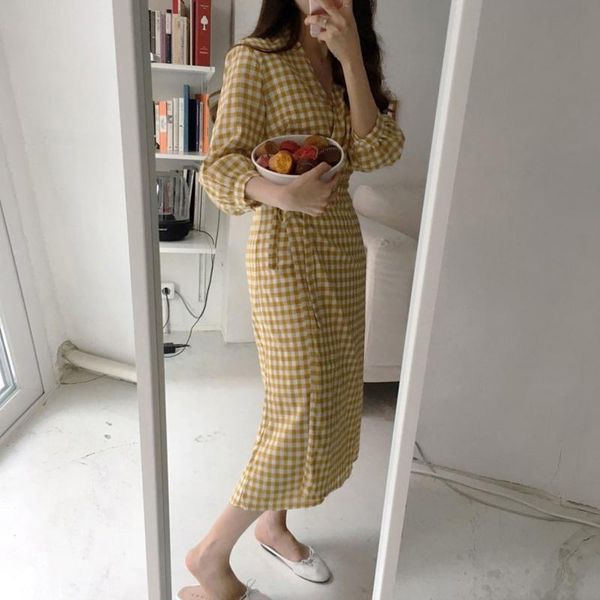 casual dresses women summer long plaid yellow dress v-neck bodycon bandage wrap vestidos plus size robe femme vestiti donna, Black;gray
casual dresses women summer long plaid yellow dress v-neck bodycon bandage wrap vestidos plus size robe femme vestiti donna, Black;gray