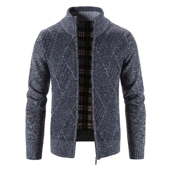 men's jackets cardigan sweater 2021 fall winter thicken warm plus velvet plaid stand collar jacket slim casual, Black;brown
men's jackets cardigan sweater 2021 fall winter thicken warm plus velvet plaid stand collar jacket slim casual, Black;brown