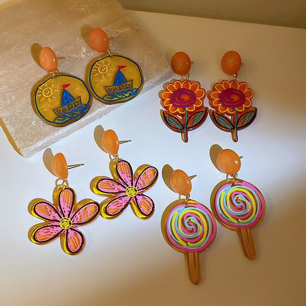 dangle & chandelier minar creative multiple colorful printing flower arcylic earrings for women boat sunflower lollipop drop gifts, Silver
dangle & chandelier minar creative multiple colorful printing flower arcylic earrings for women boat sunflower lollipop drop gifts, Silver