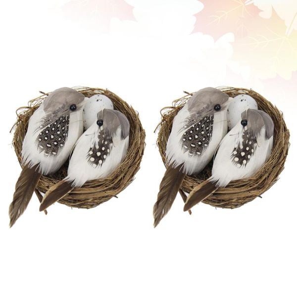 bird cages 8pcs easter home decoration artificial nest ornament model egg set (2pcs nest, 4pcs birds, 2pcs eg
bird cages 8pcs easter home decoration artificial nest ornament model egg set (2pcs nest, 4pcs birds, 2pcs eg