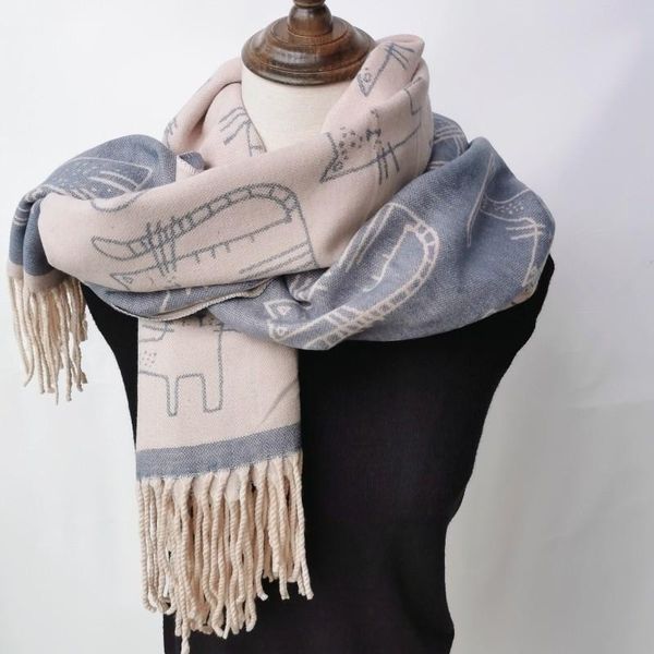 hats, scarves & gloves sets women's fashion tassel scarf winter korean version of the cute cat pattern shawl dual-use double-sided thic, Blue;gray
hats, scarves & gloves sets women's fashion tassel scarf winter korean version of the cute cat pattern shawl dual-use double-sided thic, Blue;gray