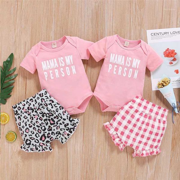 clothing sets 2021 born infant baby girls clothes set cute letter romper plaid leopard shorts outfits summer costumes 0-24m1, White
clothing sets 2021 born infant baby girls clothes set cute letter romper plaid leopard shorts outfits summer costumes 0-24m1, White