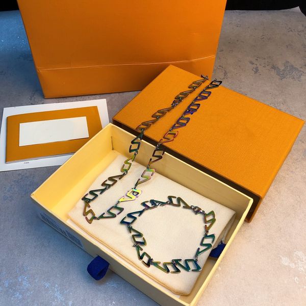europe america fashion jewelry sets men rainbow-coloured v initials 2054 necklace bracelet sets, Silver
europe america fashion jewelry sets men rainbow-coloured v initials 2054 necklace bracelet sets, Silver
