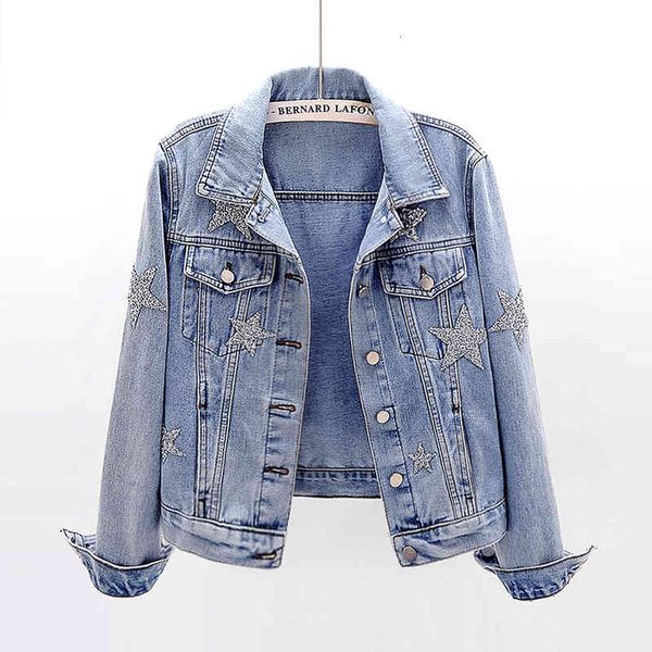 women's jackets jean jacket, korean fashion, star, strass, outdoor clothing, tight, short, jacket bomber, spring n9ln, Black;brown
women's jackets jean jacket, korean fashion, star, strass, outdoor clothing, tight, short, jacket bomber, spring n9ln, Black;brown