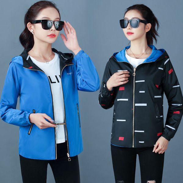 2022 spring autumn fashion women jacket pocket zipper hooded windbreaker famale two side wear outwear loose coat plus size 4xl, Black;brown
2022 spring autumn fashion women jacket pocket zipper hooded windbreaker famale two side wear outwear loose coat plus size 4xl, Black;brown