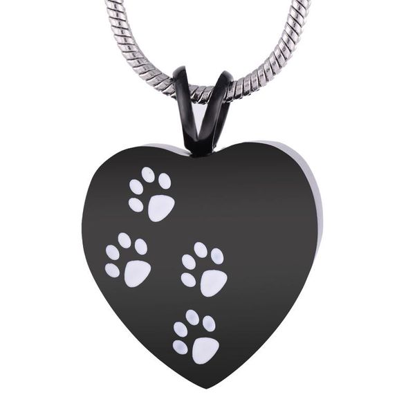 pendant necklaces lkj2479 loss of pet ashes holder memorial jewelry white paws printed plain heart cremation necklace stainless steel, Silver
pendant necklaces lkj2479 loss of pet ashes holder memorial jewelry white paws printed plain heart cremation necklace stainless steel, Silver