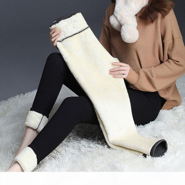 women winter warm trousers slim thick faux fleece lined plush leggings high waisted stretchy thermal skinny pants, Black
women winter warm trousers slim thick faux fleece lined plush leggings high waisted stretchy thermal skinny pants, Black
