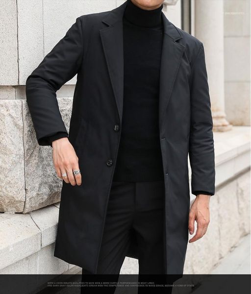 men's down & parkas mid long jacket light business casual coat korean slim and thick winter suit collar1, Black
men's down & parkas mid long jacket light business casual coat korean slim and thick winter suit collar1, Black