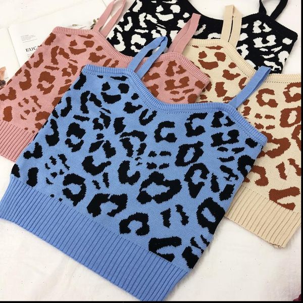 women knitting tank crop female knitted stretchy leopard chic cropped camisole sleeveless short t shirts girls, White
women knitting tank crop female knitted stretchy leopard chic cropped camisole sleeveless short t shirts girls, White