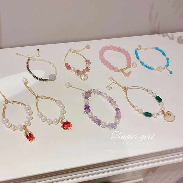 link, chain real gold plating pearl opal cat head bracelet simple temperament sweet girl heart hand jewelry, Black
link, chain real gold plating pearl opal cat head bracelet simple temperament sweet girl heart hand jewelry, Black