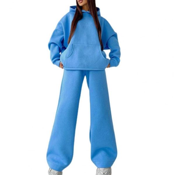 women's two piece pants 1 set suit oversize sweatshirt sweatpants solid color wide leg autumn winter warm hoodie women sets, White
women's two piece pants 1 set suit oversize sweatshirt sweatpants solid color wide leg autumn winter warm hoodie women sets, White