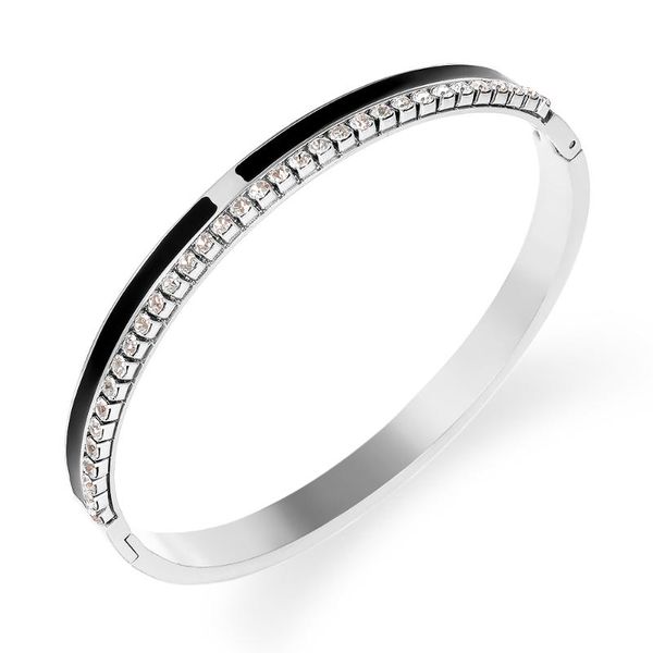 bangle 2021 luxury design black resin bracelets bangles summer stainless steel crystal bracelet for wedding pulseira
bangle 2021 luxury design black resin bracelets bangles summer stainless steel crystal bracelet for wedding pulseira