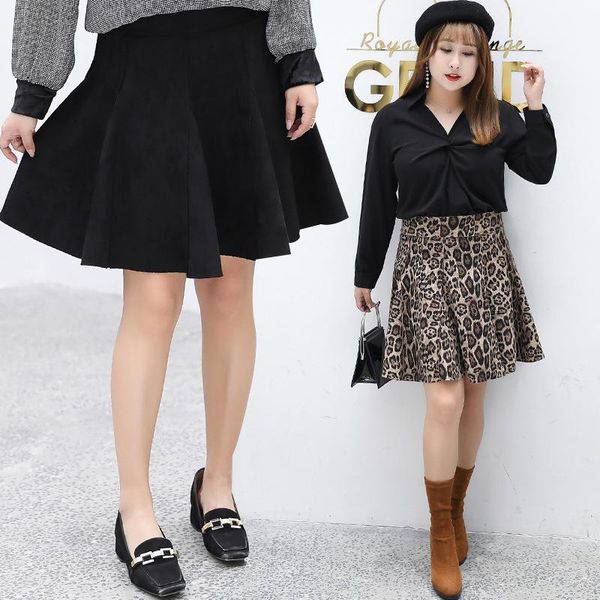 skirts winter autumn women leopard print vintage suede one-step skirt lady's pleated a-line high waist casual mini plus size, Black
skirts winter autumn women leopard print vintage suede one-step skirt lady's pleated a-line high waist casual mini plus size, Black