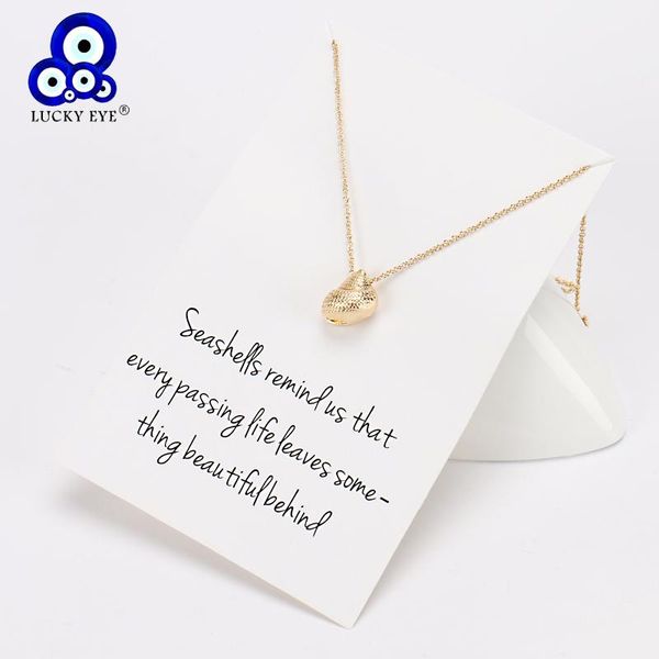 pendant necklaces lucky eye conch charms choker collier statement necklace men women lovers friends jewelry gold silver color chain cn10
pendant necklaces lucky eye conch charms choker collier statement necklace men women lovers friends jewelry gold silver color chain cn10