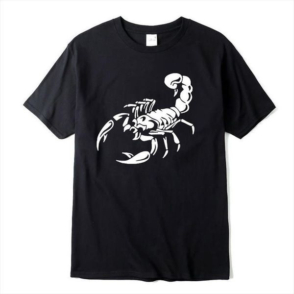 casual mens t shirt 100% cotton short sleeve scorpion print o neck men hip hop for, White;black
casual mens t shirt 100% cotton short sleeve scorpion print o neck men hip hop for, White;black