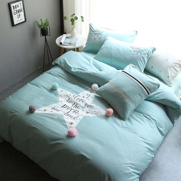 bedding sets 4pcs luxury egypt cotton lucky star of love set embroidery hair ball duvet cover bed sheet pillowcases king si
bedding sets 4pcs luxury egypt cotton lucky star of love set embroidery hair ball duvet cover bed sheet pillowcases king si