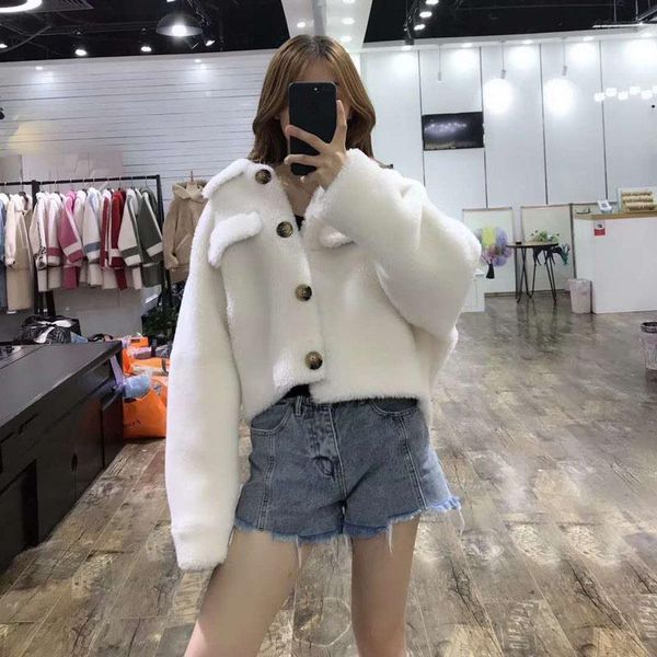 women's fur & faux real jacket plus size coat winter korean parka abrigo mujer after short before long bat sleeved women clothes, Black
women's fur & faux real jacket plus size coat winter korean parka abrigo mujer after short before long bat sleeved women clothes, Black