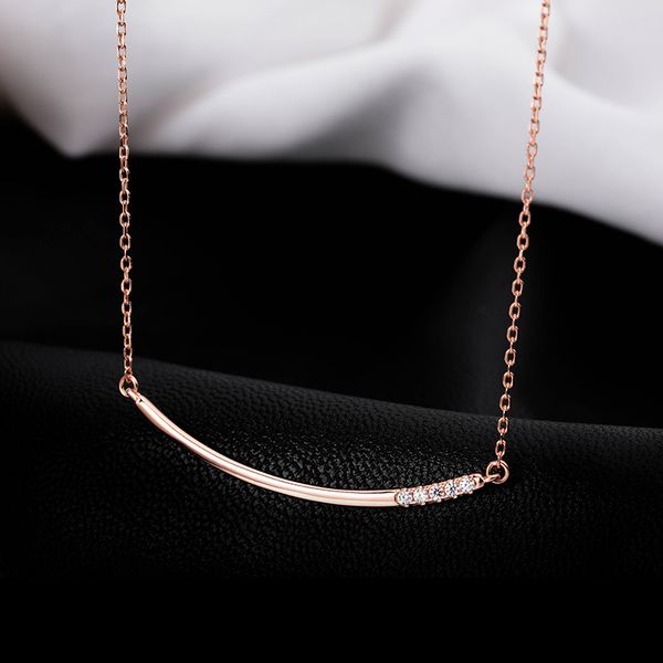boutique jewelry for women arc light rose gold necklace luxury niche collarbone chain new female contracted temperament, Silver
boutique jewelry for women arc light rose gold necklace luxury niche collarbone chain new female contracted temperament, Silver