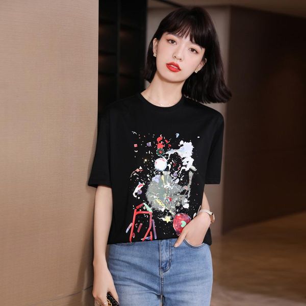 women's t-shirt bethquenoy tshirt wetement femme 2021 black cartoon women cotton clothing camisetas vetemznt fashion summer mujer, White
women's t-shirt bethquenoy tshirt wetement femme 2021 black cartoon women cotton clothing camisetas vetemznt fashion summer mujer, White