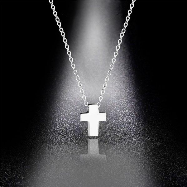pendant necklaces small stainless steel three-dimensional lucky religious cross jesus blessing necklace woman mother gift wedding jewelry, Silver
pendant necklaces small stainless steel three-dimensional lucky religious cross jesus blessing necklace woman mother gift wedding jewelry, Silver