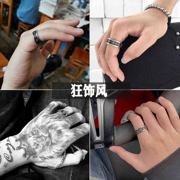 luxury party favor chrome/hearts rings chaopai luoxin ring male and female couple cross carved inner rot tail titanium steel la
luxury party favor chrome/hearts rings chaopai luoxin ring male and female couple cross carved inner rot tail titanium steel la